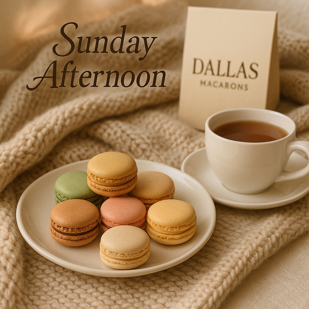 A variety of colorful French macarons arranged elegantly on a platter