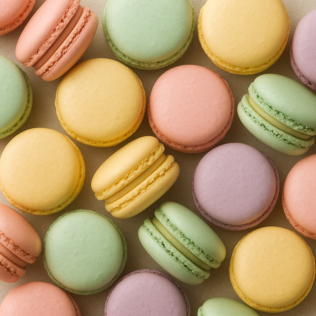 Colorful French Macarons