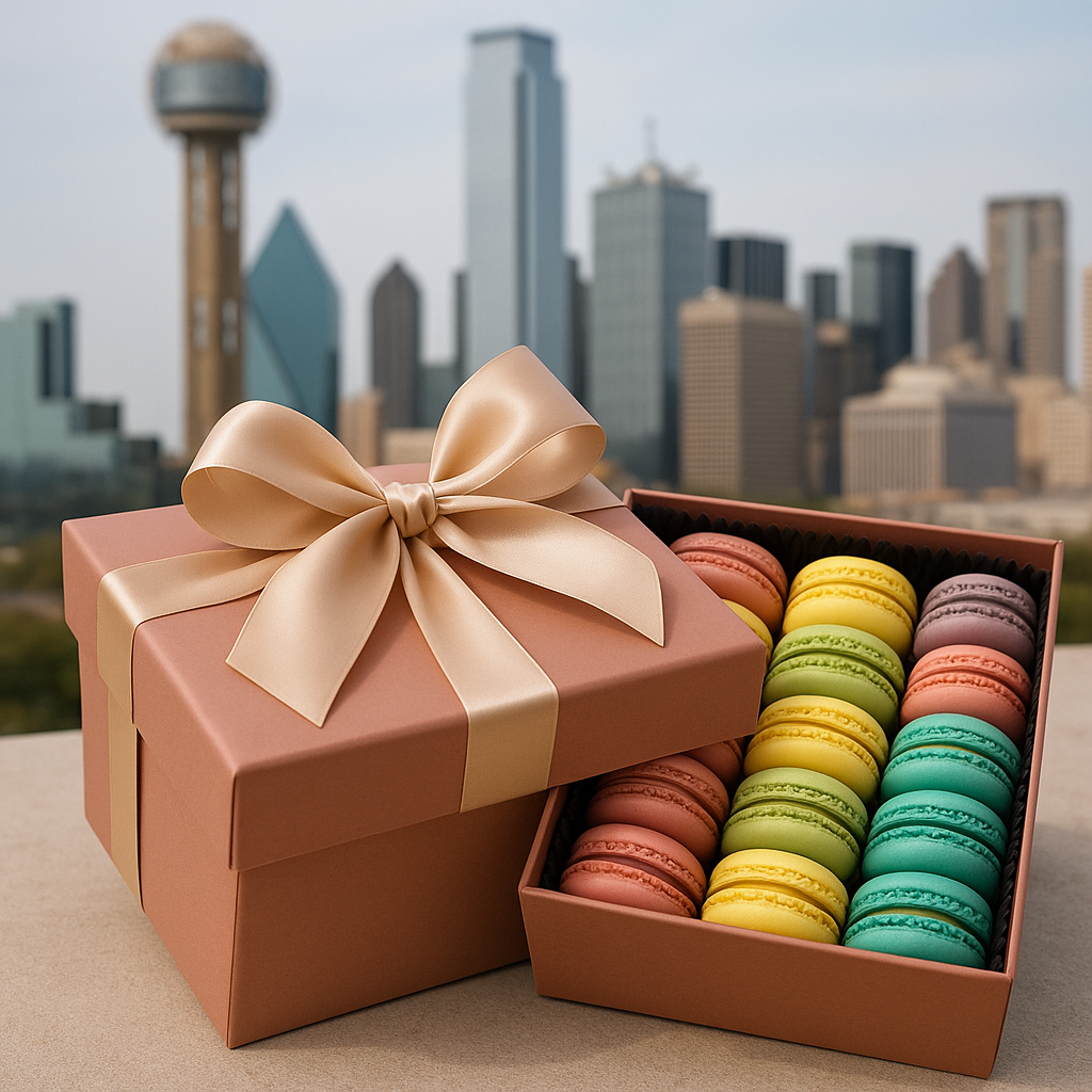 A Box of Dallas Macarons
