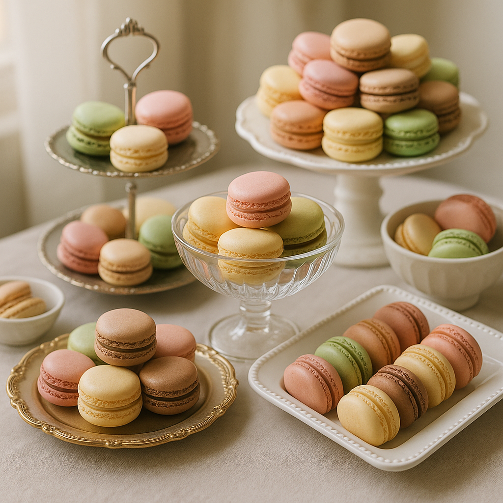Colorful French Macarons